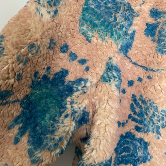 NWT MOTHER The Funnel Neck Zip Sherpa Jacket in Teatime - Picture 5 of 5